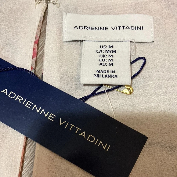 Adrienne Vittadini Floral Short Sleeve Blouse M - Picture 10 of 15